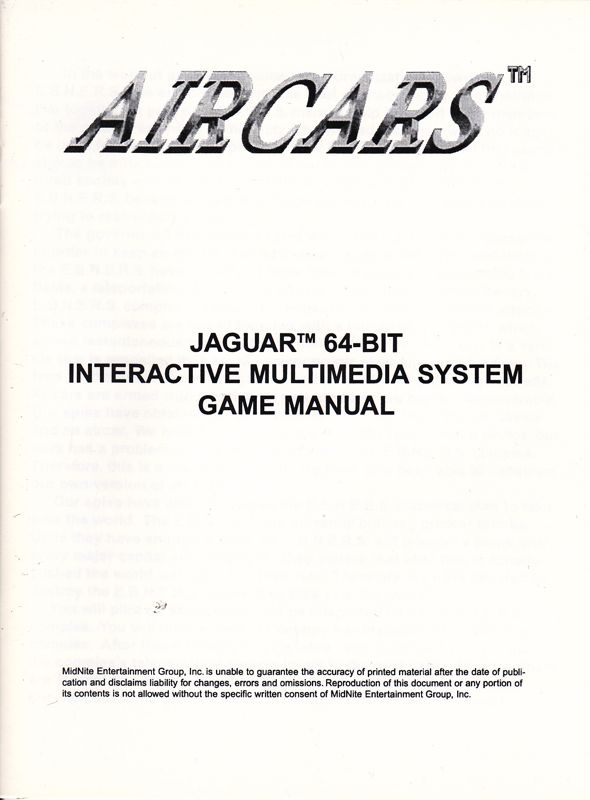 AirCars [94] box art for Jaguar